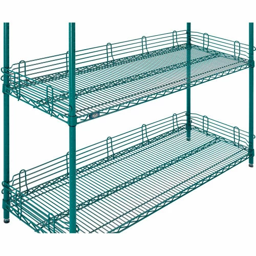 Nexel® Poly-Green®, 4 Tier, Wire Shelving Starter Unit, 54"W x 18"D x 74"H 10 Nexel® Poly-Green®, 4 Tier, Wire Shelving Starter Unit, 54"W x 18"D x 74"H - Image 10