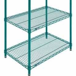 Nexel® Poly-Green®, 4 Tier, Wire Shelving Starter Unit, 30"W x 18"D x 63"H 28 Nexel® Poly-Green®, 4 Tier, Wire Shelving Starter Unit, 30"W x 18"D x 63"H -Shelving Sales Store B1137265 03