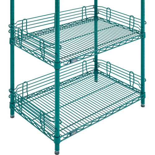 Nexel® Poly-Green®, 4 Tier, Wire Shelving Starter Unit, 30"W x 18"D x 63"H 10 Nexel® Poly-Green®, 4 Tier, Wire Shelving Starter Unit, 30"W x 18"D x 63"H - Image 10