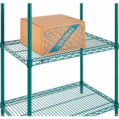 Nexel® Poly-Green®, 4 Tier, Wire Shelving Starter Unit, 30"W x 18"D x 63"H 11 Nexel® Poly-Green®, 4 Tier, Wire Shelving Starter Unit, 30"W x 18"D x 63"H - Image 11