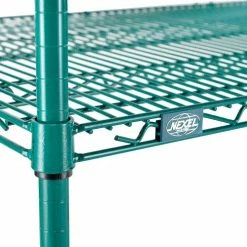 Nexel® Poly-Green®, 4 Tier, Wire Shelving Starter Unit, 30"W x 18"D x 63"H 36 Nexel® Poly-Green®, 4 Tier, Wire Shelving Starter Unit, 30"W x 18"D x 63"H -Shelving Sales Store B1137265 11
