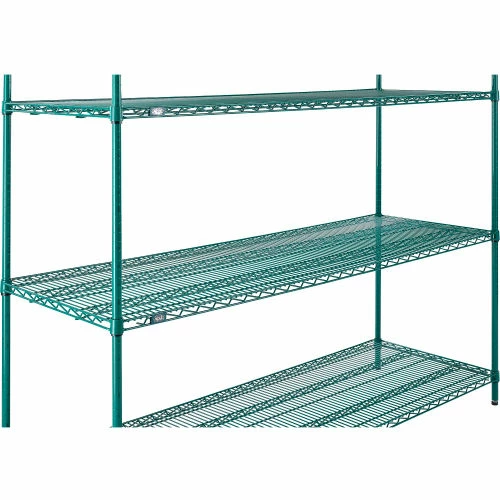 Nexel® Poly-Green®, 4 Tier, Wire Shelving Starter Unit, 72"W x 24"D x 74"H 4 Nexel® Poly-Green®, 4 Tier, Wire Shelving Starter Unit, 72"W x 24"D x 74"H - Image 4