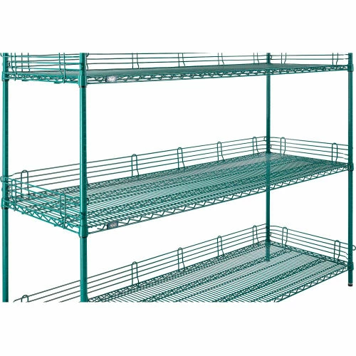 Nexel® Poly-Green®, 4 Tier, Wire Shelving Starter Unit, 72"W x 24"D x 74"H 10 Nexel® Poly-Green®, 4 Tier, Wire Shelving Starter Unit, 72"W x 24"D x 74"H - Image 10