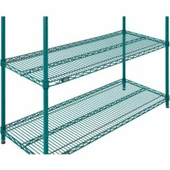 Nexel® Poly-Green®, 4 Tier, Wire Shelving Starter Unit, 48"W x 14"D x 54"H 23 Nexel® Poly-Green®, 4 Tier, Wire Shelving Starter Unit, 48"W x 14"D x 54"H -Shelving Sales Store B1137280 03