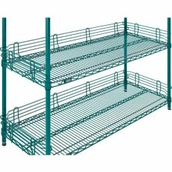 Nexel® Poly-Green®, 4 Tier, Wire Shelving Starter Unit, 48"W x 14"D x 54"H 29 Nexel® Poly-Green®, 4 Tier, Wire Shelving Starter Unit, 48"W x 14"D x 54"H -Shelving Sales Store B1137280 09