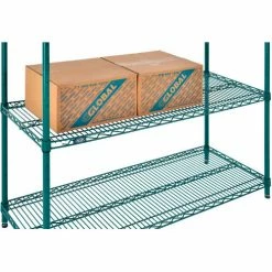 Nexel® Poly-Green®, 4 Tier, Wire Shelving Starter Unit, 48"W x 14"D x 54"H 30 Nexel® Poly-Green®, 4 Tier, Wire Shelving Starter Unit, 48"W x 14"D x 54"H -Shelving Sales Store B1137280 10