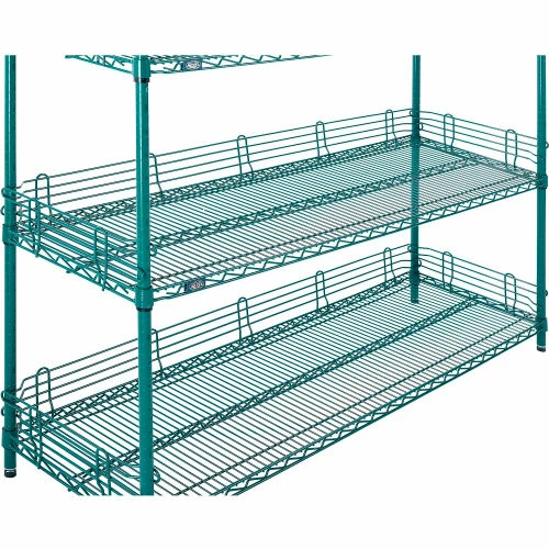 Nexel® Poly-Green®, 4 Tier, Wire Shelving Starter Unit, 60"W x 14"D x 63"H 10 Nexel® Poly-Green®, 4 Tier, Wire Shelving Starter Unit, 60"W x 14"D x 63"H - Image 10