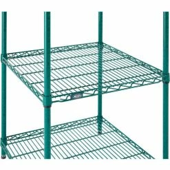 Nexel® Poly-Green®, 4 Tier, Wire Shelving Starter Unit, 24"W x 21"D x 54"H 23 Nexel® Poly-Green®, 4 Tier, Wire Shelving Starter Unit, 24"W x 21"D x 54"H -Shelving Sales Store B1137296 03 1