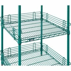 Nexel® Poly-Green®, 4 Tier, Wire Shelving Starter Unit, 24"W x 21"D x 63"H 29 Nexel® Poly-Green®, 4 Tier, Wire Shelving Starter Unit, 24"W x 21"D x 63"H -Shelving Sales Store B1137296 09