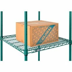 Nexel® Poly-Green®, 4 Tier, Wire Shelving Starter Unit, 24"W x 21"D x 63"H 30 Nexel® Poly-Green®, 4 Tier, Wire Shelving Starter Unit, 24"W x 21"D x 63"H -Shelving Sales Store B1137296 10 2