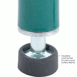 Nexel® Poly-Green®, 4 Tier, Wire Shelving Starter Unit, 60"W x 18"D x 74"H -Shelving Sales Store B1137296 4wco 6