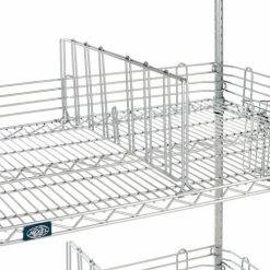 Nexel® Chrome, To Go Rack, 4 Wire Shelves, Dividers & Ledges, 24"W x 18"D x 63"H -Shelving Sales Store B2370651 04