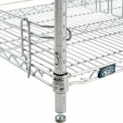 Nexel® Chrome, To Go Rack, 3 Wire Shelves, Dividers & Ledges, 30"W x 18"D x 34"H -Shelving Sales Store B2370835 09 4
