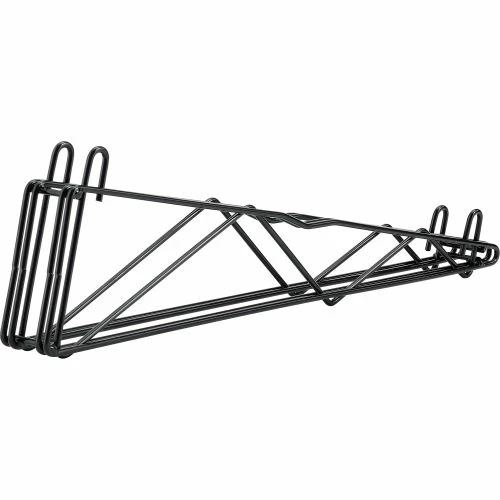 Nexel® DAB24B 24" Double Arm Shelf Bracket Black Epoxy 1 Nexel® DAB24B 24" Double Arm Shelf Bracket Black Epoxy
