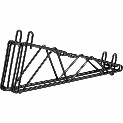 Nexel® DAB18B 18" Double Arm Shelf Bracket Black Epoxy 1 Nexel® DAB18B 18" Double Arm Shelf Bracket Black Epoxy