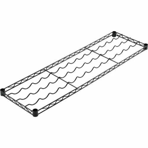 Nexel® WS1448B Wine Bottle Shelf 48"L x 14"W Black Epoxy 1 Nexel® WS1448B Wine Bottle Shelf 48"L x 14"W Black Epoxy