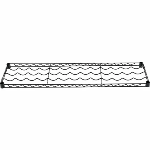 Nexel® WS1448B Wine Bottle Shelf 48"L x 14"W Black Epoxy 2 Nexel® WS1448B Wine Bottle Shelf 48"L x 14"W Black Epoxy - Image 2