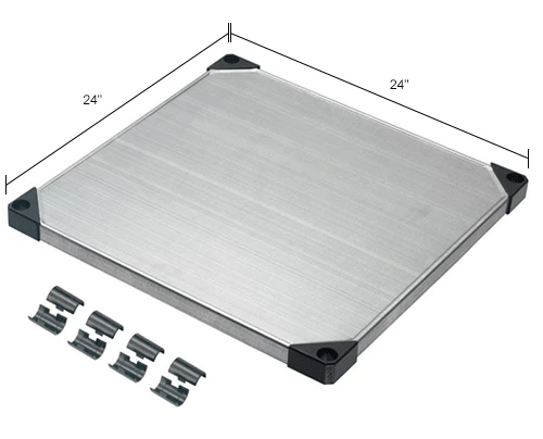 Nexel® S2424SZ Solid Galvanized Shelf 24"W x 24"D 6 Nexel® S2424SZ Solid Galvanized Shelf 24"W x 24"D - Image 6