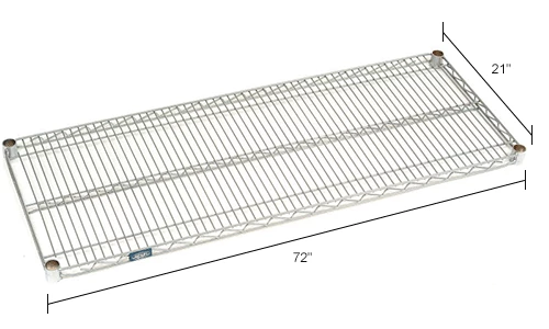 Nexel® S2172EP Nexelate® Wire Shelf 72"W x 21"D 9 Nexel® S2172EP Nexelate® Wire Shelf 72"W x 21"D - Image 9
