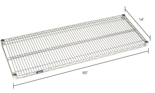 Nexel® S1460EP Nexelate® Wire Shelf 60"W x 14"D 9 Nexel® S1460EP Nexelate® Wire Shelf 60"W x 14"D - Image 9