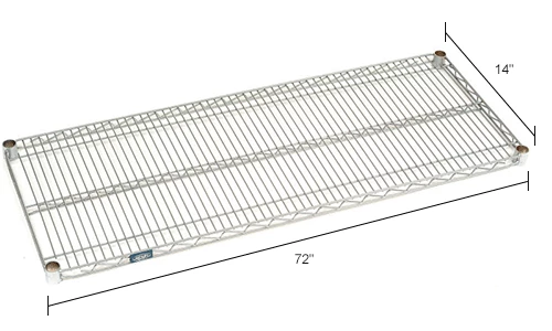 Nexel® S1472EP Nexelate® Wire Shelf 72"W x 14"D 9 Nexel® S1472EP Nexelate® Wire Shelf 72"W x 14"D - Image 9