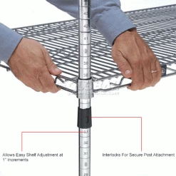 Nexel® S2454EP Nexelate® Wire Shelf 54"W x 24"D 17 Nexel® S2454EP Nexelate® Wire Shelf 54"W x 24"D -Shelving Sales Store B970000IN 3wco