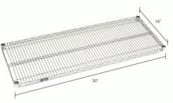 Nexel® S1830EP Nexelate® Wire Shelf 30"W x 18"D 14 Nexel® S1830EP Nexelate® Wire Shelf 30"W x 18"D -Shelving Sales Store B970007IN dim