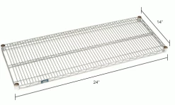 Nexel® S1424EP Nexelate® Wire Shelf 24"W x 14"D 14 Nexel® S1424EP Nexelate® Wire Shelf 24"W x 14"D -Shelving Sales Store B970052IN dim