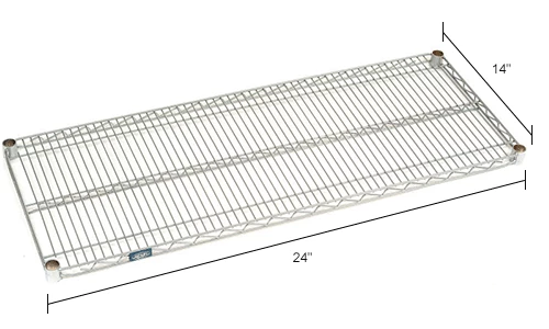 Nexel® S1424EP Nexelate® Wire Shelf 24"W x 14"D 7 Nexel® S1424EP Nexelate® Wire Shelf 24"W x 14"D - Image 7