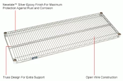 Nexel® S2124EP Nexelate® Wire Shelf 24"W x 21"D 11 Nexel® S2124EP Nexelate® Wire Shelf 24"W x 21"D -Shelving Sales Store B970055IN 1wco