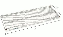 Nexel® S2124EP Nexelate® Wire Shelf 24"W x 21"D 14 Nexel® S2124EP Nexelate® Wire Shelf 24"W x 21"D -Shelving Sales Store B970055IN dim