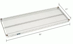 Nexel® S2130EP Nexelate® Wire Shelf 30"W x 21"D 14 Nexel® S2130EP Nexelate® Wire Shelf 30"W x 21"D -Shelving Sales Store B970056IN dim