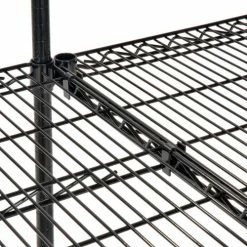 Nexel® Black Epoxy, 3 Tier, Wire Shelving Add-On Unit, 48"W x 14"D x 34"H -Shelving Sales Store B970143 02 16