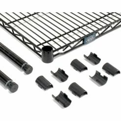 Nexel® Black Epoxy, 3 Tier, Wire Shelving Add-On Unit, 54"W x 21"D x 34"H 9 Nexel® Black Epoxy, 3 Tier, Wire Shelving Add-On Unit, 54"W x 21"D x 34"H -Shelving Sales Store B970143 03 21