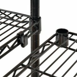 Nexel® Black Epoxy, 3 Tier, Wire Shelving Add-On Unit, 30"W x 24"D x 34"H -Shelving Sales Store B970143 05 3