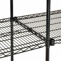 Nexel® Black Epoxy, 4 Tier, Wire Shelving Add-On Unit, 24"W x 24"D x 63"H 18 Nexel® Black Epoxy, 4 Tier, Wire Shelving Add-On Unit, 24"W x 24"D x 63"H -Shelving Sales Store B970143 07 12