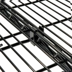 Nexel® Black Epoxy, 4 Tier, Wire Shelving Add-On Unit, 36"W x 24"D x 86"H 17 Nexel® Black Epoxy, 4 Tier, Wire Shelving Add-On Unit, 36"W x 24"D x 86"H -Shelving Sales Store B970146 08