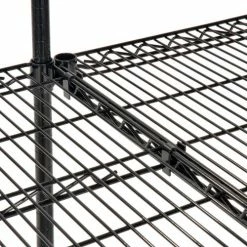 Nexel® Black Epoxy, 4 Tier, Wire Shelving Add-On Unit, 72"W x 24"D x 86"H 11 Nexel® Black Epoxy, 4 Tier, Wire Shelving Add-On Unit, 72"W x 24"D x 86"H -Shelving Sales Store B970173 02 2