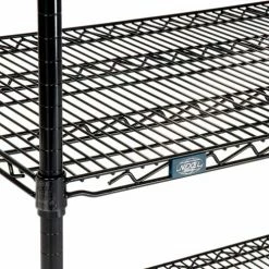 Nexel® Black Epoxy, 4 Tier, Wire Shelving Starter Unit, 54"W x 14"D x 63"H 21 Nexel® Black Epoxy, 4 Tier, Wire Shelving Starter Unit, 54"W x 14"D x 63"H -Shelving Sales Store B970175 08 2