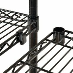 Nexel® Black Epoxy, 4 Tier, Wire Shelving Add-On Unit, 60"W x 18"D x 86"H 14 Nexel® Black Epoxy, 4 Tier, Wire Shelving Add-On Unit, 60"W x 18"D x 86"H -Shelving Sales Store B970186 05 2