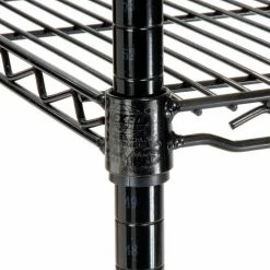 Nexel® Black Epoxy, 4 Tier, Wire Shelving Starter Unit, 24"W x 24"D x 86"H 20 Nexel® Black Epoxy, 4 Tier, Wire Shelving Starter Unit, 24"W x 24"D x 86"H -Shelving Sales Store B970191 08