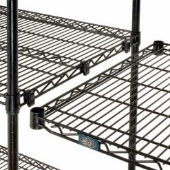 Nexel® Black Epoxy, 4 Tier, Wire Shelving Add-On Unit, 24"W x 14"D x 74"H 12 Nexel® Black Epoxy, 4 Tier, Wire Shelving Add-On Unit, 24"W x 14"D x 74"H -Shelving Sales Store B970196 01 3