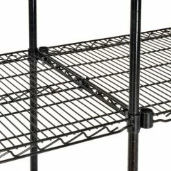 Nexel® Black Epoxy, 4 Tier, Wire Shelving Add-On Unit, 24"W x 14"D x 54"H 11 Nexel® Black Epoxy, 4 Tier, Wire Shelving Add-On Unit, 24"W x 14"D x 54"H -Shelving Sales Store B970196 02