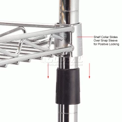 Nexel® CS1224C Chrome Cantilever Shelf 24"W x 12"D 17 Nexel® CS1224C Chrome Cantilever Shelf 24"W x 12"D -Shelving Sales Store CS1224C 4wco