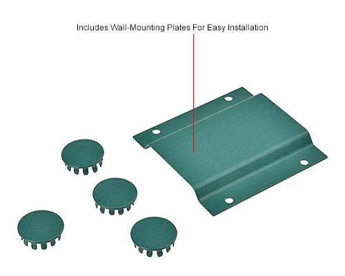 Nexel® Poly-Green® Double Arm Fixed Wall Bracket, 18" 6 Nexel® Poly-Green® Double Arm Fixed Wall Bracket, 18" - Image 6