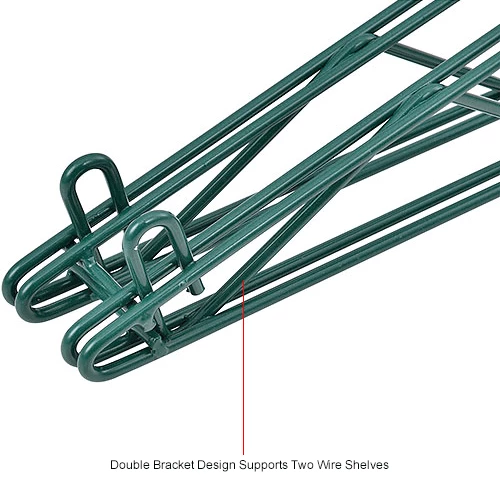 Nexel® Poly-Green® Double Arm Fixed Wall Bracket, 18" 7 Nexel® Poly-Green® Double Arm Fixed Wall Bracket, 18" - Image 7