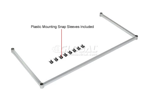 Nexel® DF2436Z Poly-Z-Brite® Three-Sided Steel Frame 36"W x 24"D 7 Nexel® DF2436Z Poly-Z-Brite® Three-Sided Steel Frame 36"W x 24"D - Image 7