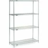 Nexel® Stainless Steel, 5 Tier, Wire Shelving Starter Unit, 36"W x 14"D x 86"H