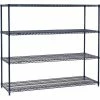 Nexel® Nexelon®, 5 Tier, Wire Shelving Starter Unit, 72"W x 18"D x 86"H