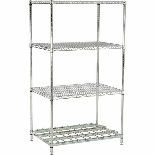 Nexel® Poly-Z-Brite®, 4 Tier, Wire Shelving Unit, 1 Heavy Duty Shelf, 30"W x 24"D x 74"H 1 Nexel® Poly-Z-Brite®, 4 Tier, Wire Shelving Unit, 1 Heavy Duty Shelf, 30"W x 24"D x 74"H